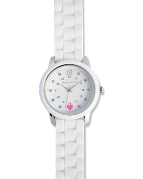 White Nurse Mates Sparkle Dot Watch
